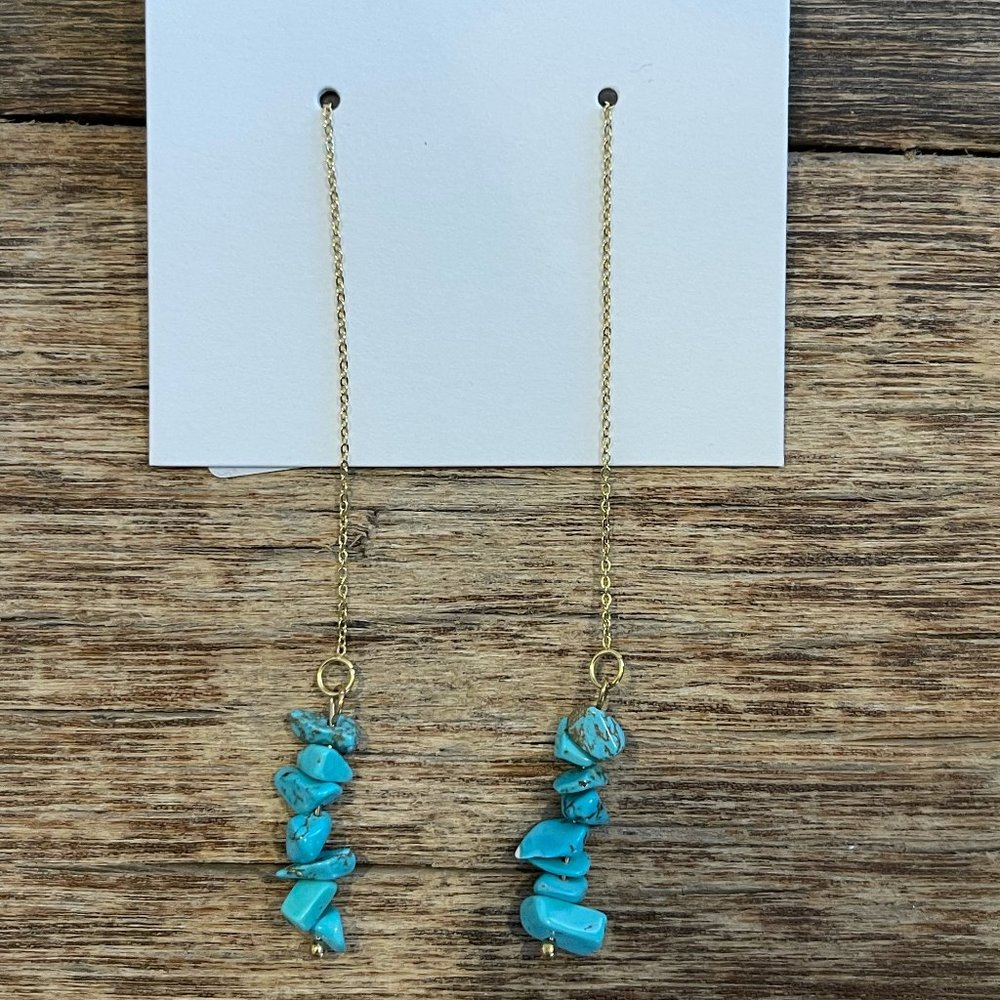 Turquoise Threader Earrings